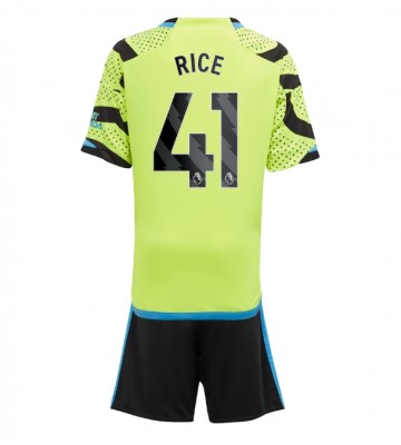 Arsenal Declan Rice #41 Koszulka Wyjazdowych Dziecięca 2023-24 Krótki Rękaw (+ Krótkie spodenki)